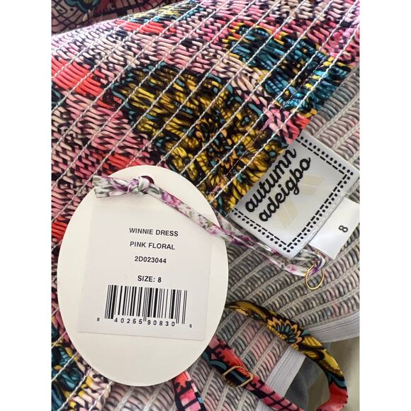 TUCKERNUCK autumn adeigbo Pink Floral Winnie dress NWT Size 8 - Picture 6 of 7